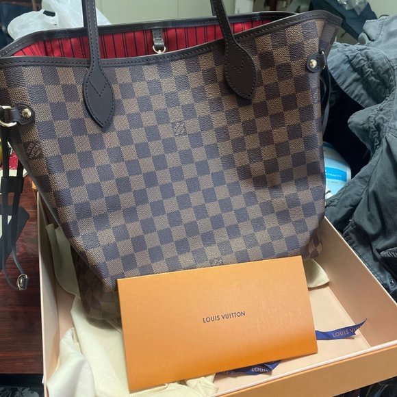 LOUIS VUITTON - NEVERFULL MM TOTE BAG - Picture 5 of 5